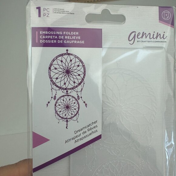 Dreamcatcher Gemini Crafters Companion Embossing Folder Emboss Craft Scrapbook - Picture 7 of 12